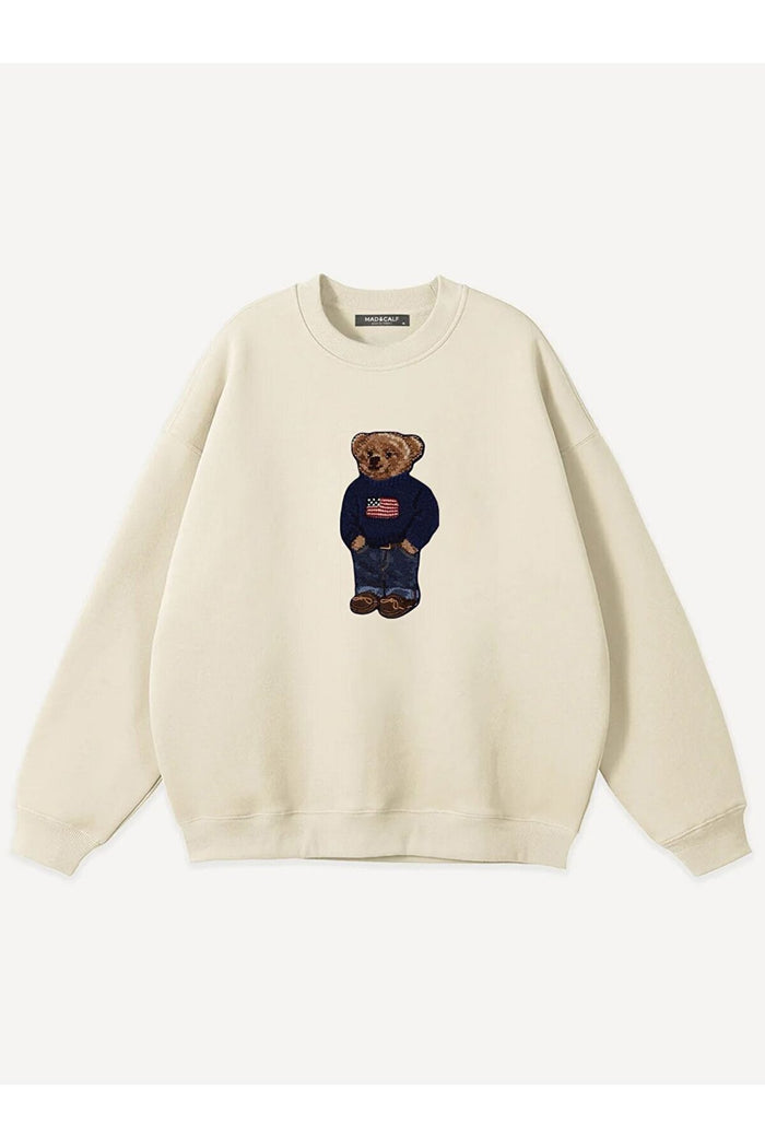 JC Limited Edition Oversize Kesim Uzun Kollu Baskılı Sweatshirt
