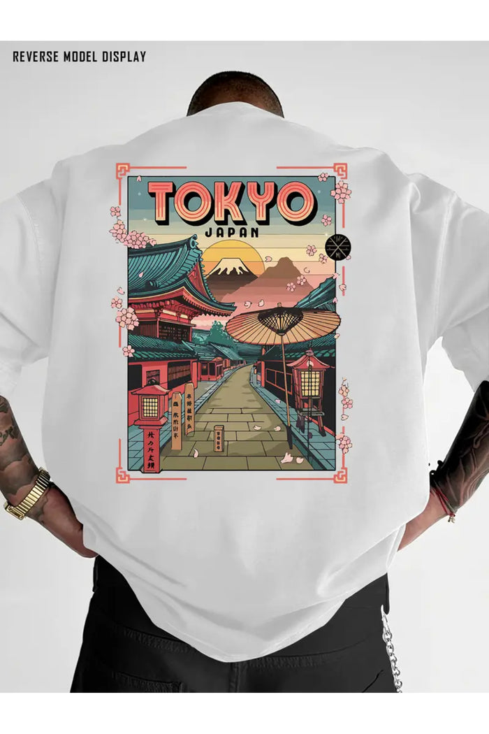 Premium Oversize Kesim Kısa Kollu Baskılı T-shirt