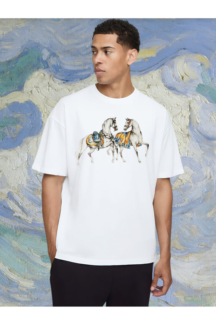 Premium Oversize Kesim Kısa Kollu Baskılı T-shirt