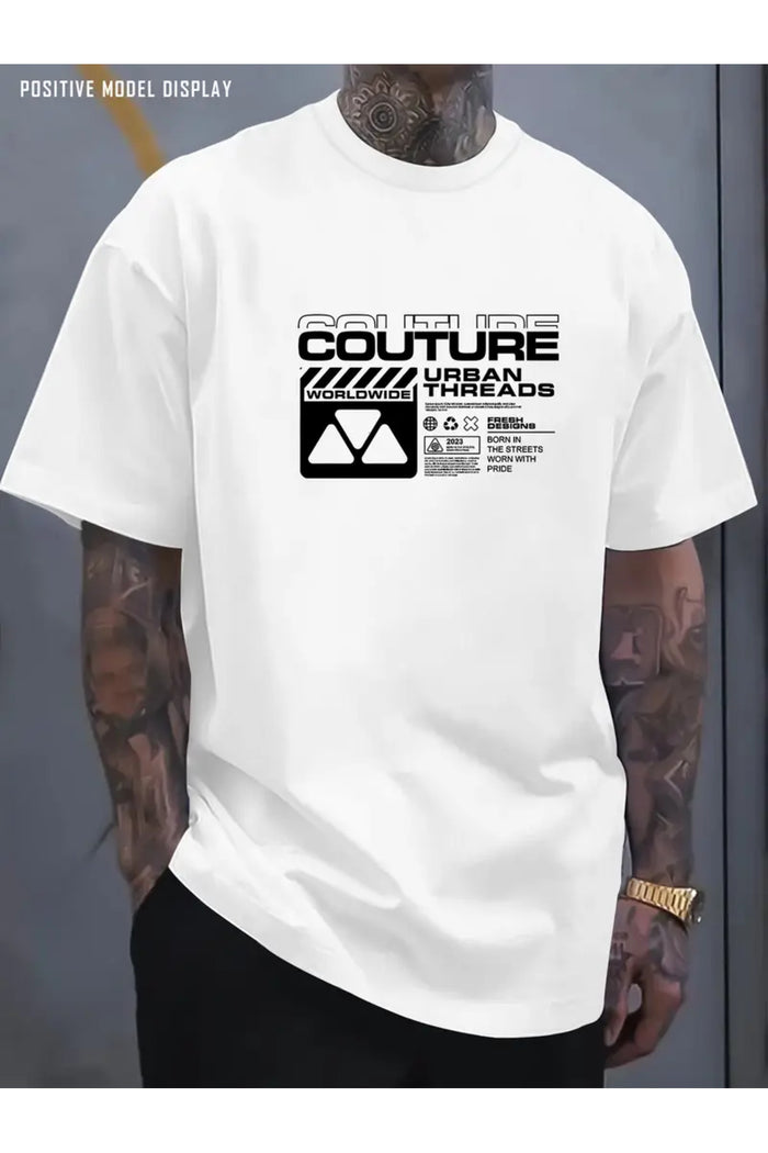 Premium Oversize Kesim Kısa Kollu Baskılı T-shirt