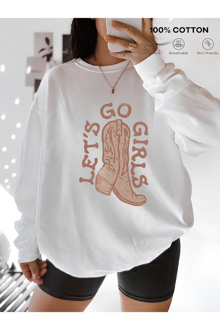 Premium Oversize Kesim Uzun Kollu Baskılı Sweatshirt