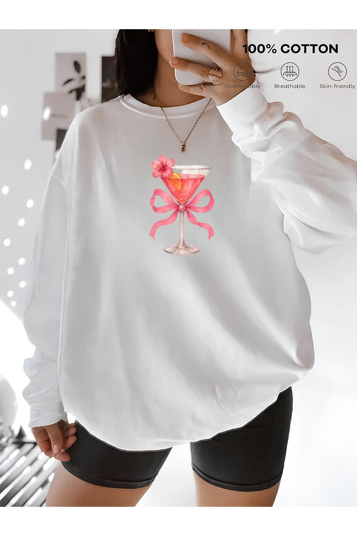 Premium Oversize Kesim Uzun Kollu Baskılı Sweatshirt