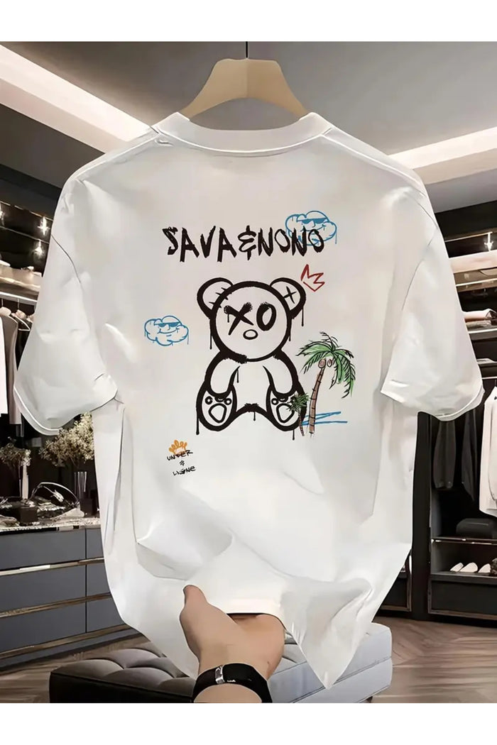 Premium Oversize Kesim Kısa Kollu Baskılı T-shirt