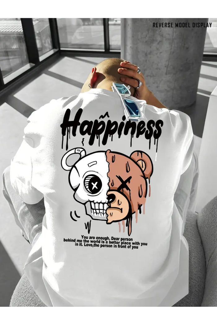 Premium Oversize Kesim Kısa Kollu Baskılı T-shirt