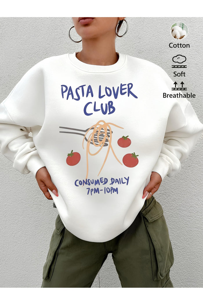 Premium Oversize Kesim Uzun Kollu Baskılı Sweatshirt