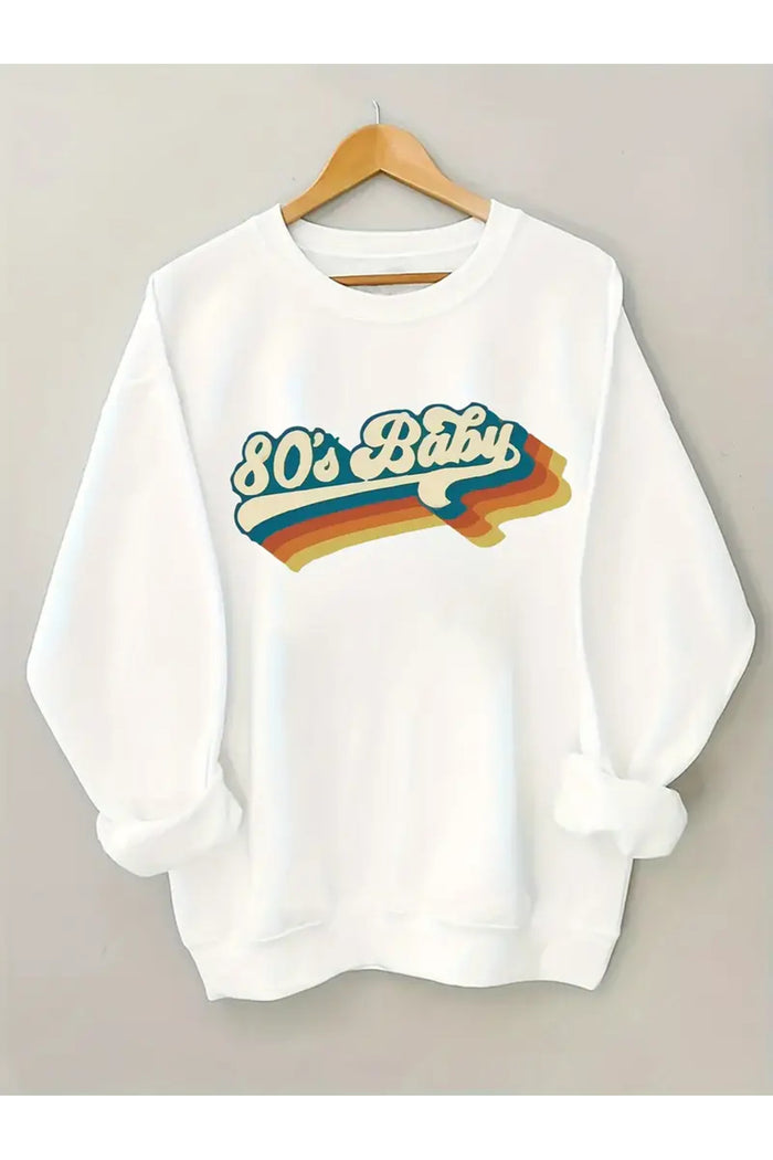 Premium Oversize Kesim Uzun Kollu Baskılı Sweatshirt