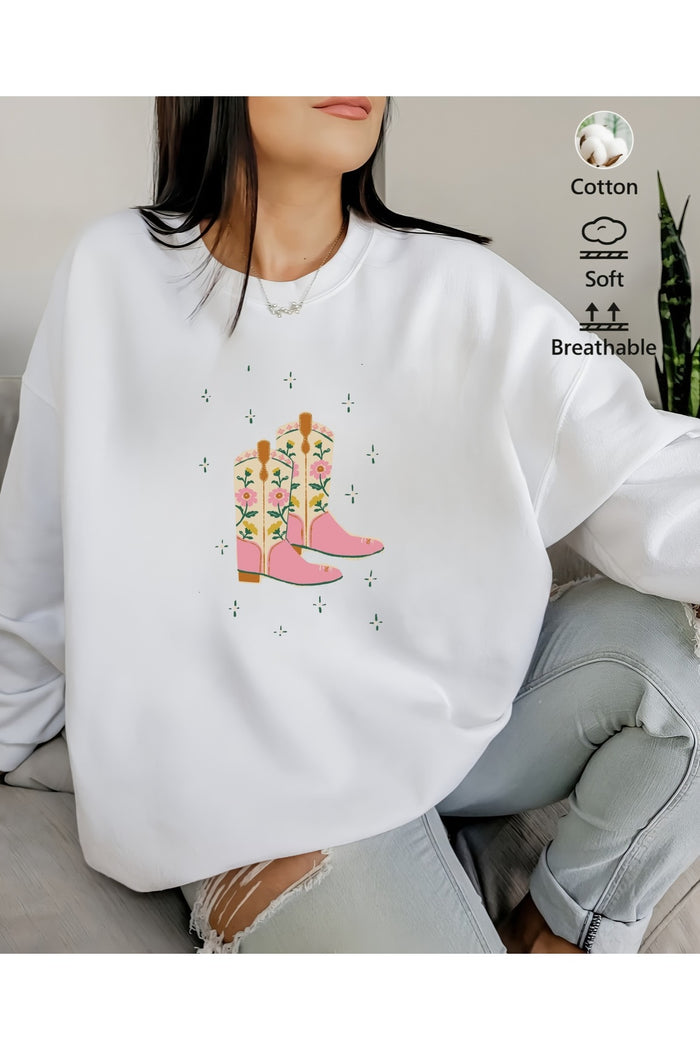 Premium Oversize Kesim Uzun Kollu Baskılı Sweatshirt
