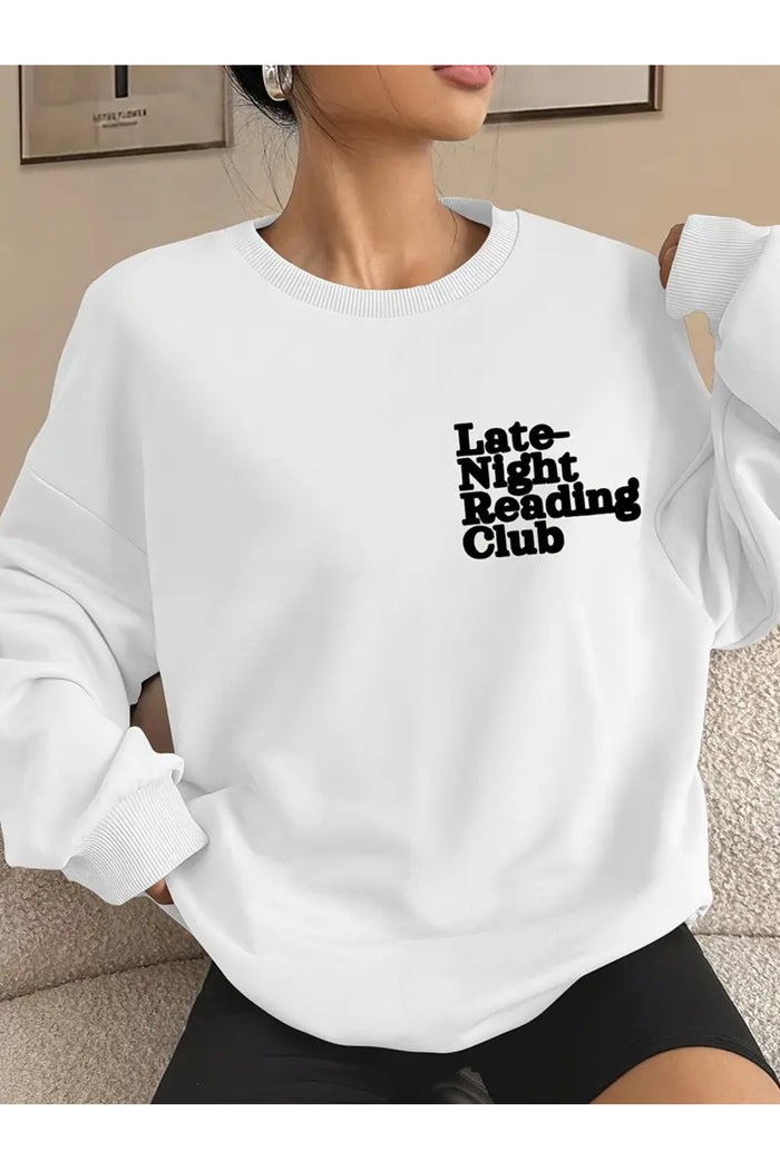 Premium Oversize Kesim Uzun Kollu Baskılı Sweatshirt