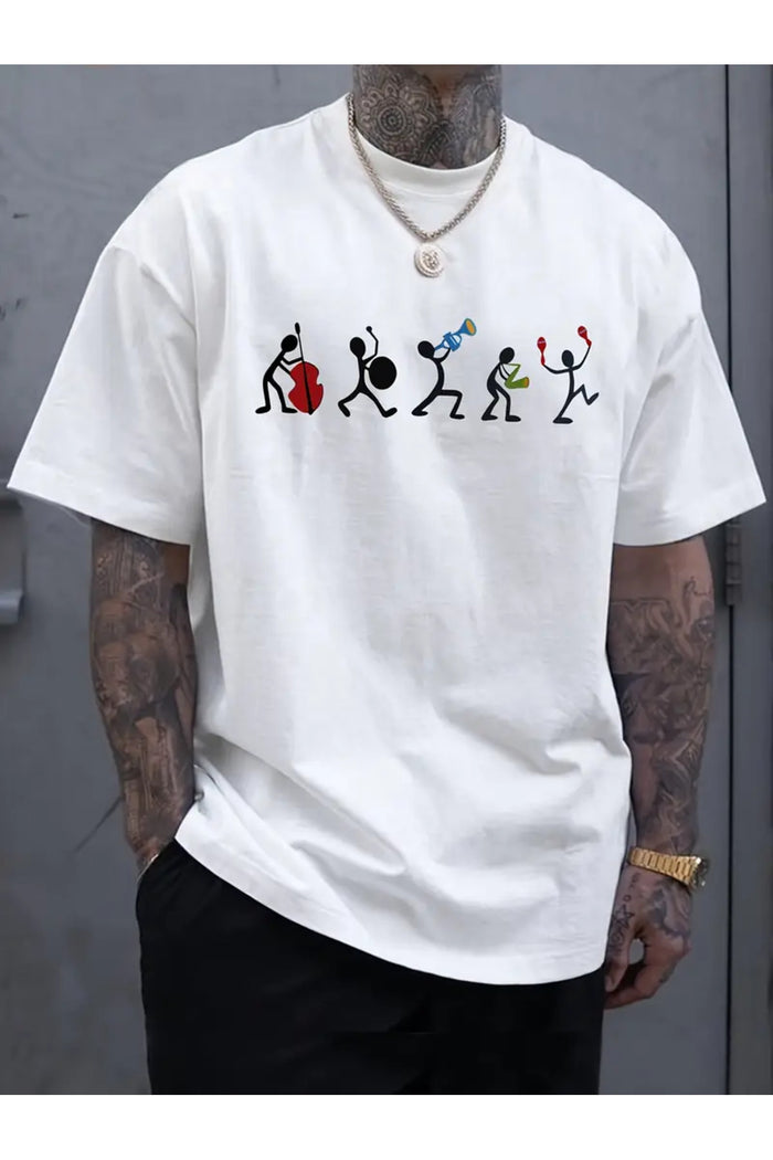 Premium Oversize Kesim Kısa Kollu Baskılı T-shirt