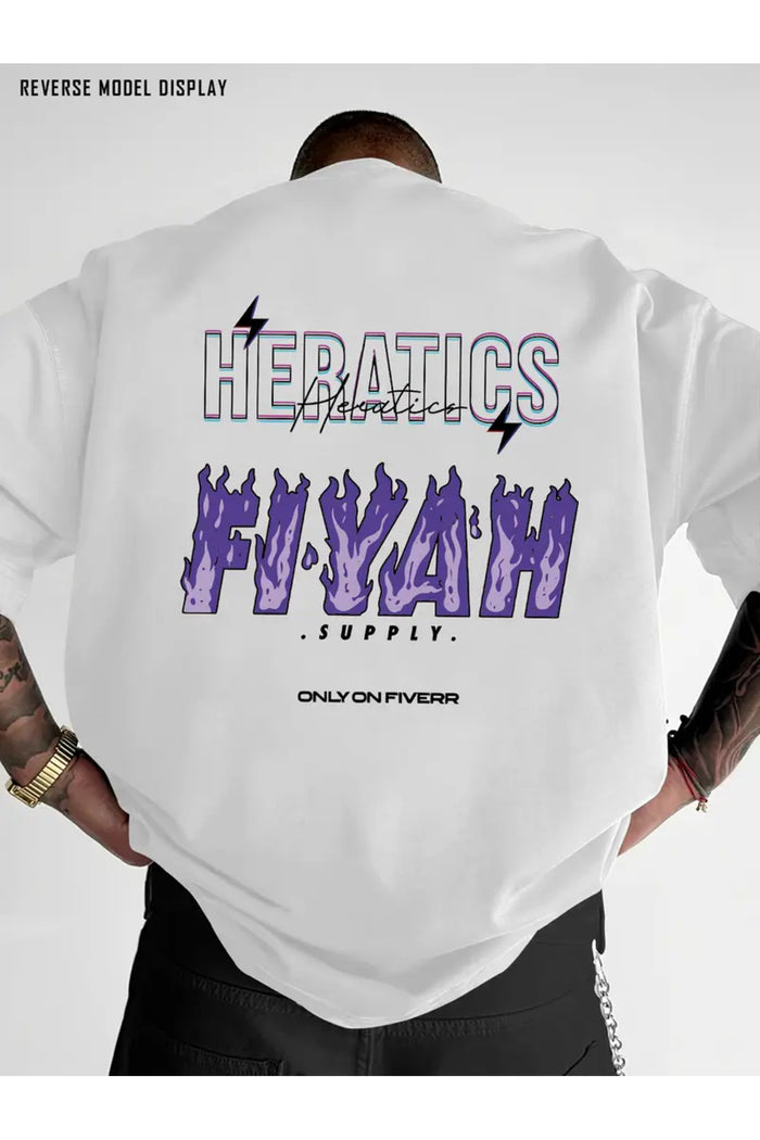 Premium Oversize Kesim Kısa Kollu Baskılı T-shirt
