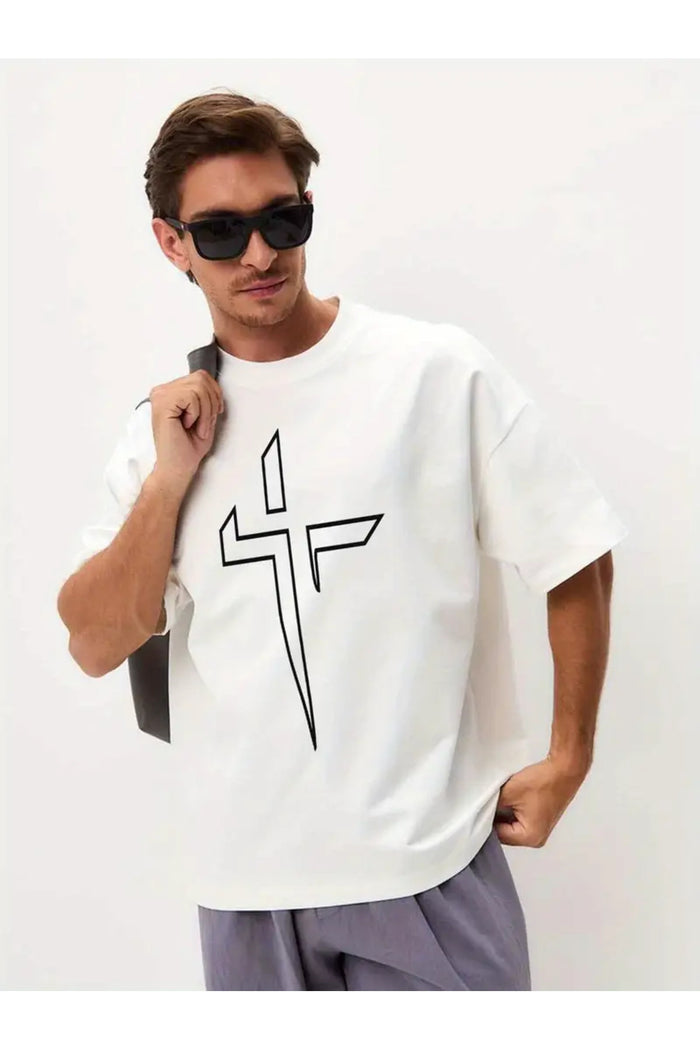 Premium Oversize Kesim Kısa Kollu Baskılı T-shirt