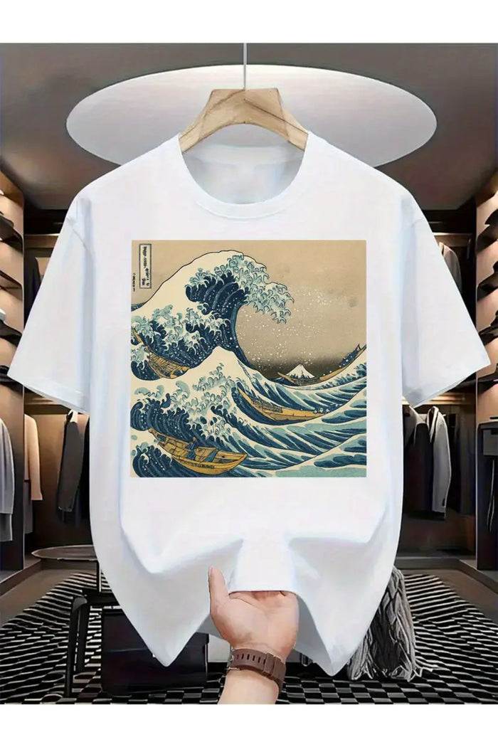Premium Oversize Kesim Kısa Kollu Baskılı T-shirt