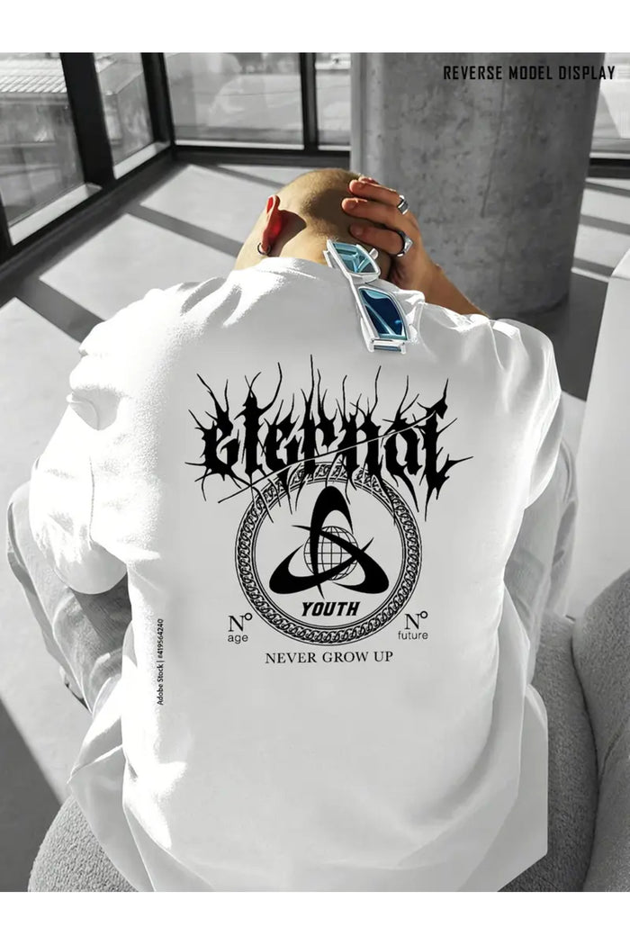 Premium Oversize Kesim Kısa Kollu Baskılı T-shirt