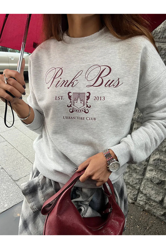 JC Limited Edition Oversize Kesim Uzun Kollu Baskılı Sweatshirt