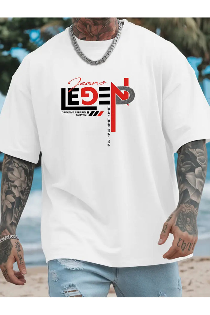 Premium Oversize Kesim Kısa Kollu Baskılı T-shirt