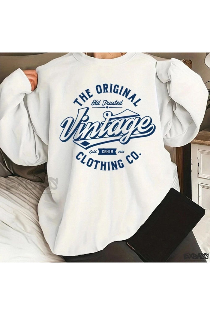 Premium Oversize Kesim Uzun Kollu Baskılı Sweatshirt