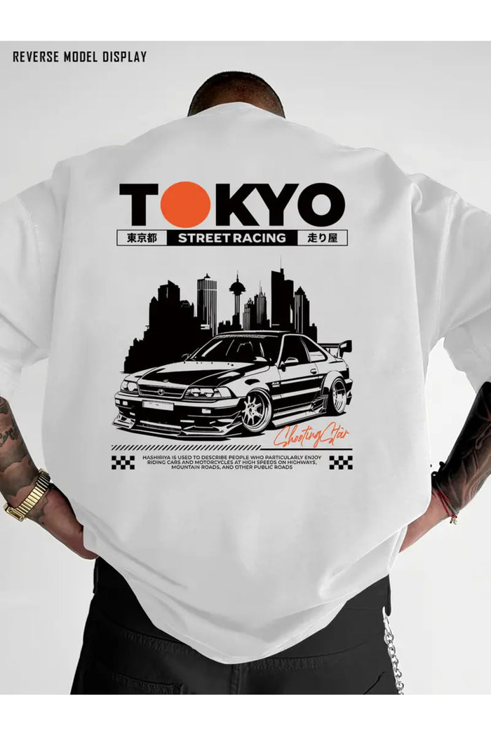 Premium Oversize Kesim Kısa Kollu Baskılı T-shirt