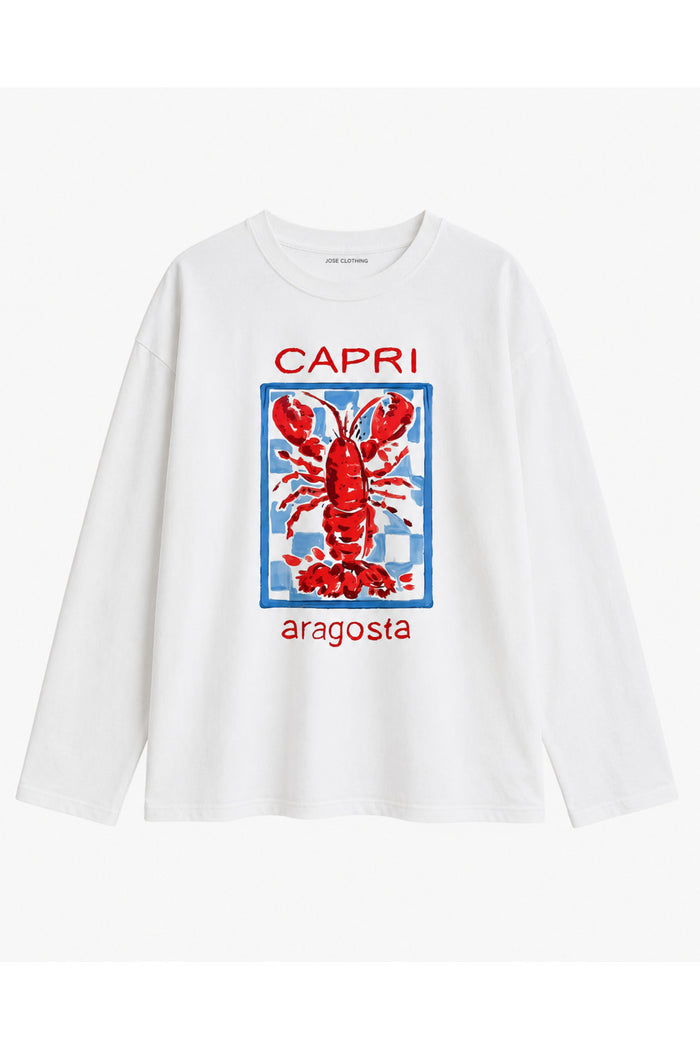 Premium Oversize Kesim Uzun Kollu Baskılı Sweatshirt