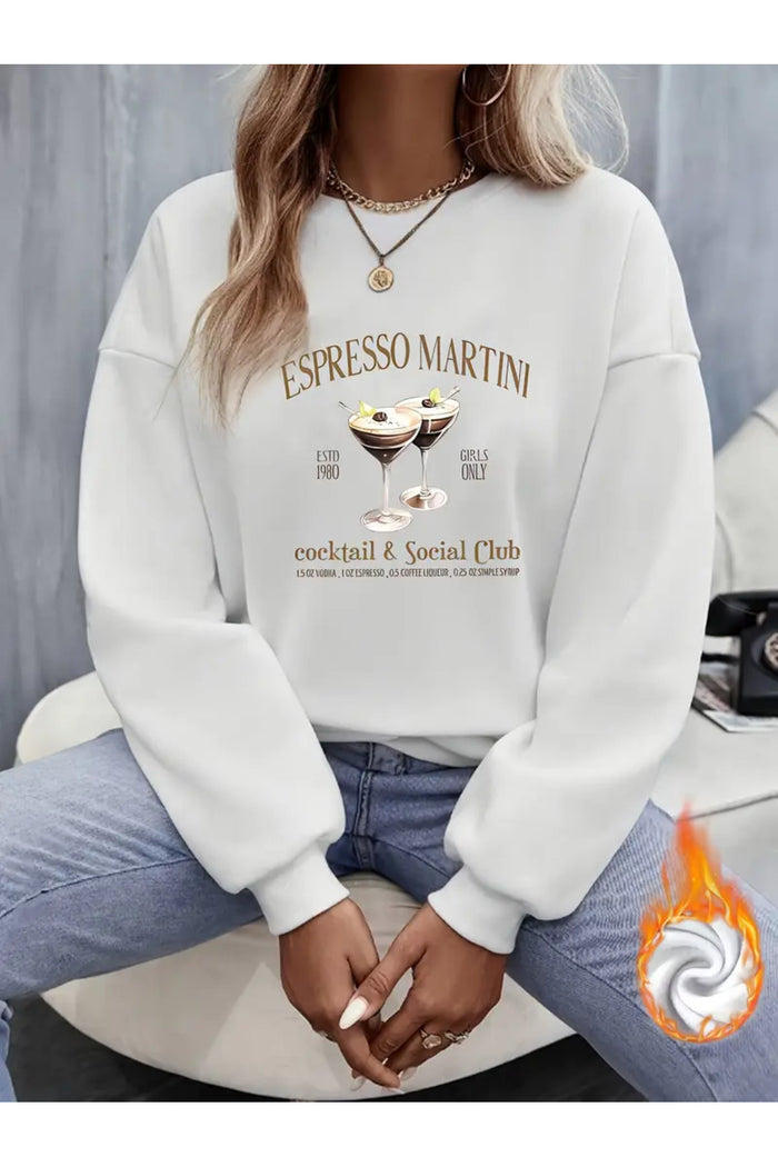 Premium Oversize Kesim Uzun Kollu Baskılı Sweatshirt