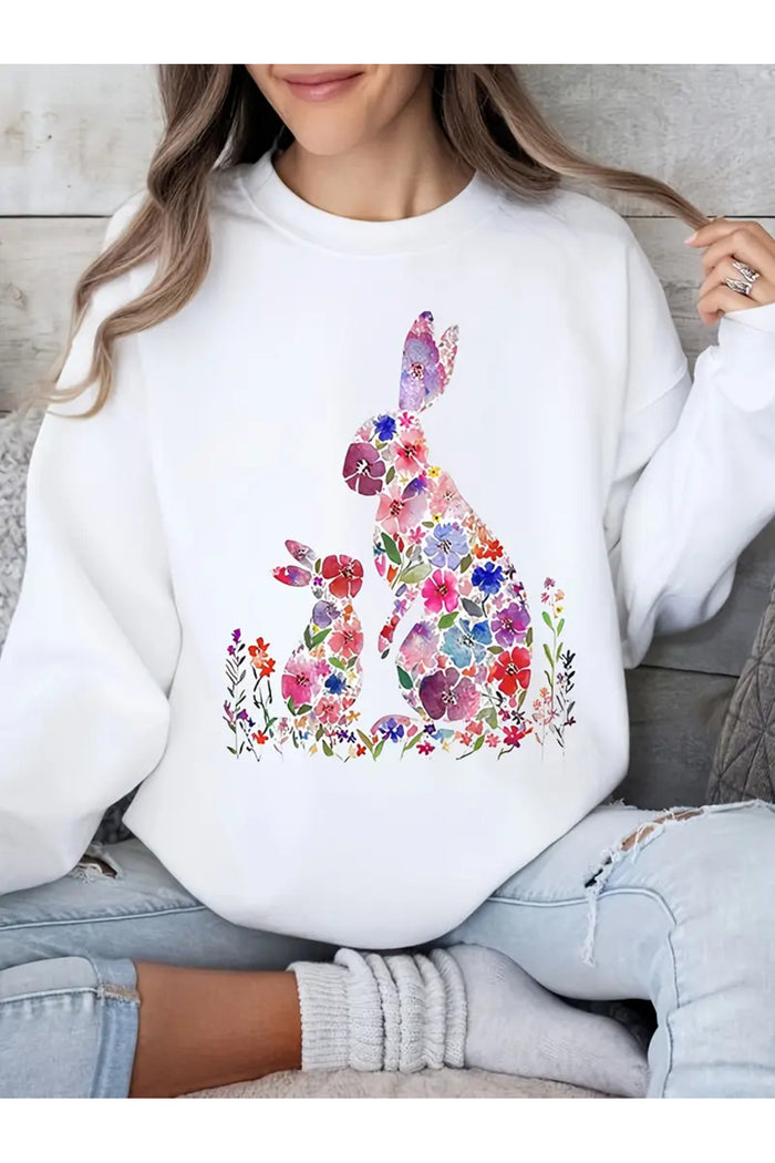 Premium Oversize Kesim Uzun Kollu Baskılı Sweatshirt