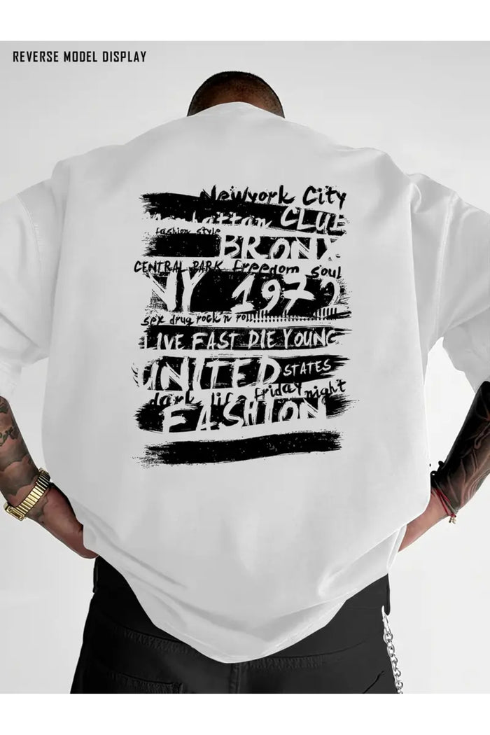 Premium Oversize Kesim Kısa Kollu Baskılı T-shirt