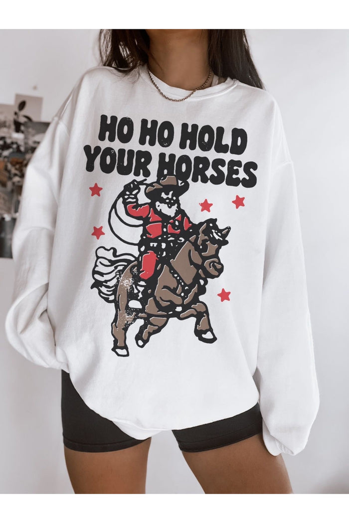 Premium Oversize Kesim Uzun Kollu Baskılı Sweatshirt
