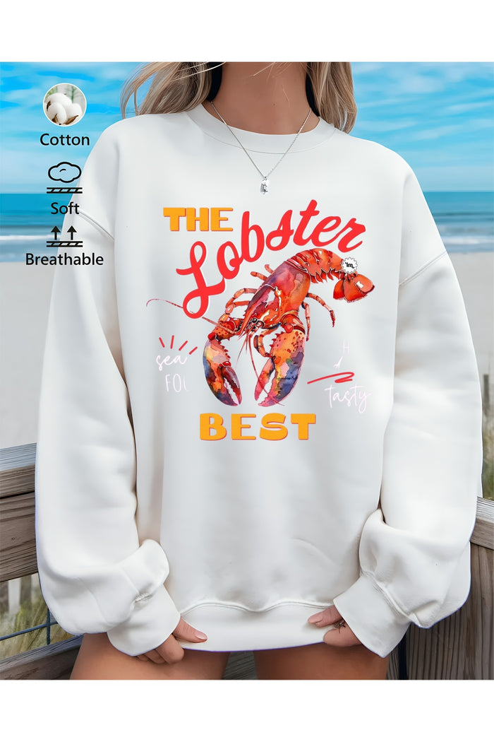 Premium Oversize Kesim Uzun Kollu Baskılı Sweatshirt