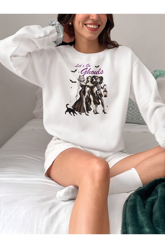 Premium Oversize Kesim Uzun Kollu Baskılı Sweatshirt