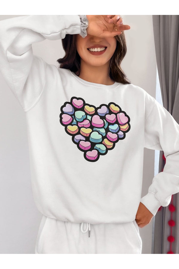 Premium Oversize Kesim Uzun Kollu Baskılı Sweatshirt