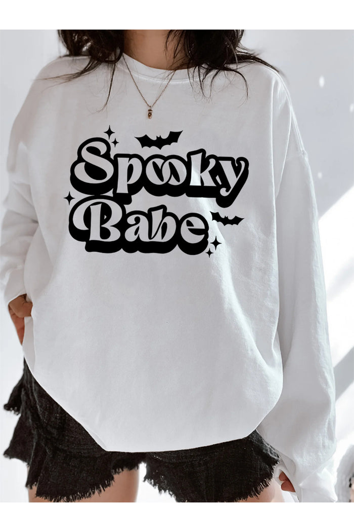 Premium Oversize Kesim Uzun Kollu Baskılı Sweatshirt
