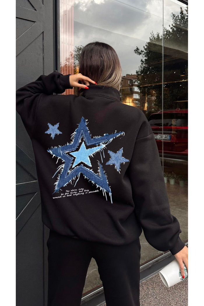 Jose Club Limited Edition Serisi Fermuarlı Oversize Kesim Sweatshirt
