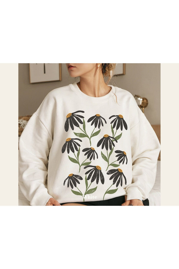 Premium Oversize Kesim Uzun Kollu Baskılı Sweatshirt