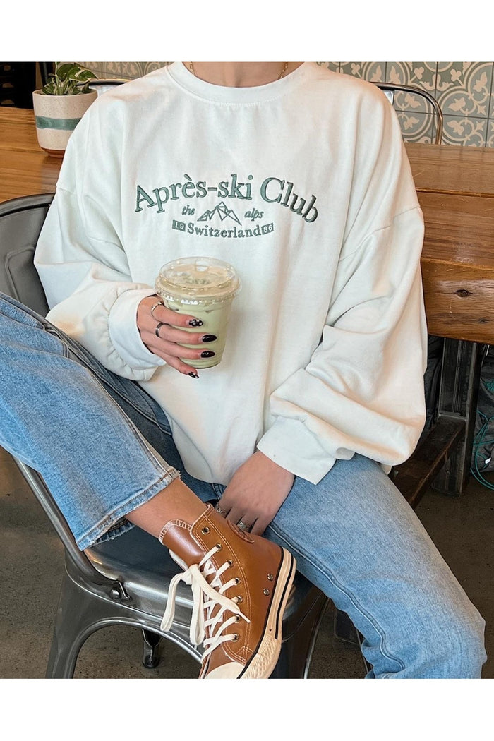 Premium Oversize Kesim Uzun Kollu Baskılı Sweatshirt