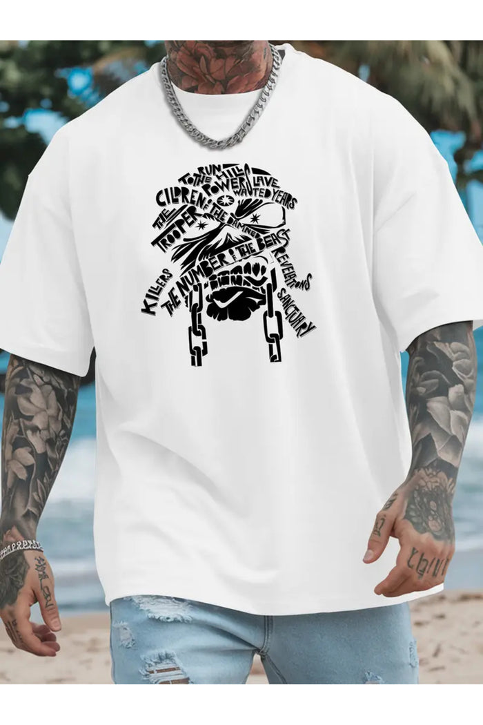 Premium Oversize Kesim Kısa Kollu Baskılı T-shirt