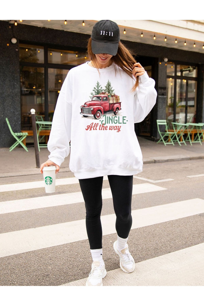 Premium Oversize Kesim Uzun Kollu Baskılı Sweatshirt