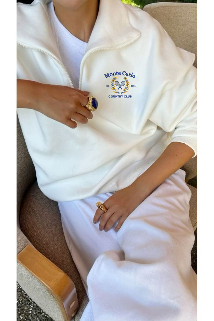 Jose Club Limited Edition Serisi Fermuarlı Oversize Kesim Sweatshirt