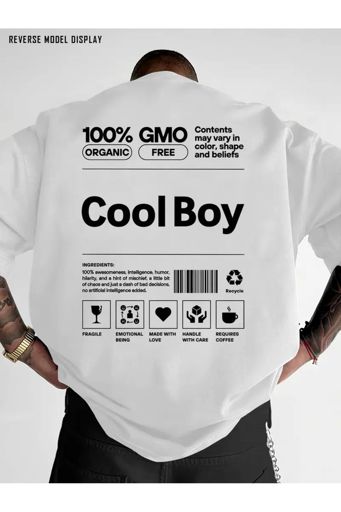 Premium Oversize Kesim Kısa Kollu Baskılı T-shirt