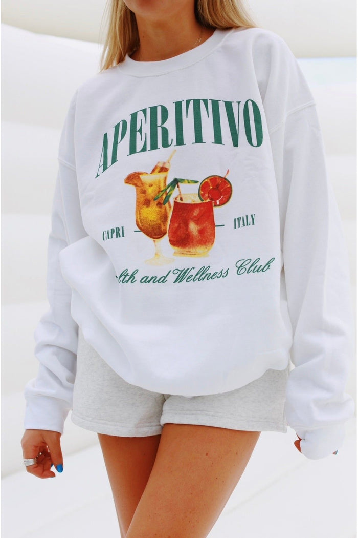 Premium Oversize Kesim Uzun Kollu Baskılı Sweatshirt