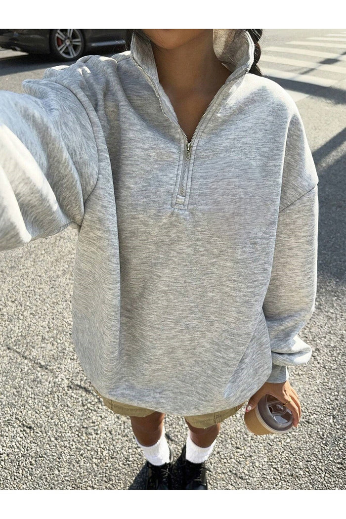 Edwar Serisi Limited Edition Fermuarlı Oversize Kesim Sweatshirt