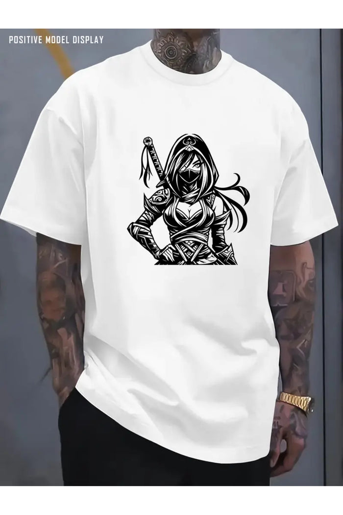 Premium Oversize Kesim Kısa Kollu Baskılı T-shirt