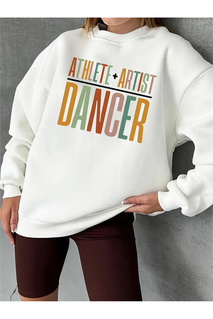 Premium Oversize Kesim Uzun Kollu Baskılı Sweatshirt