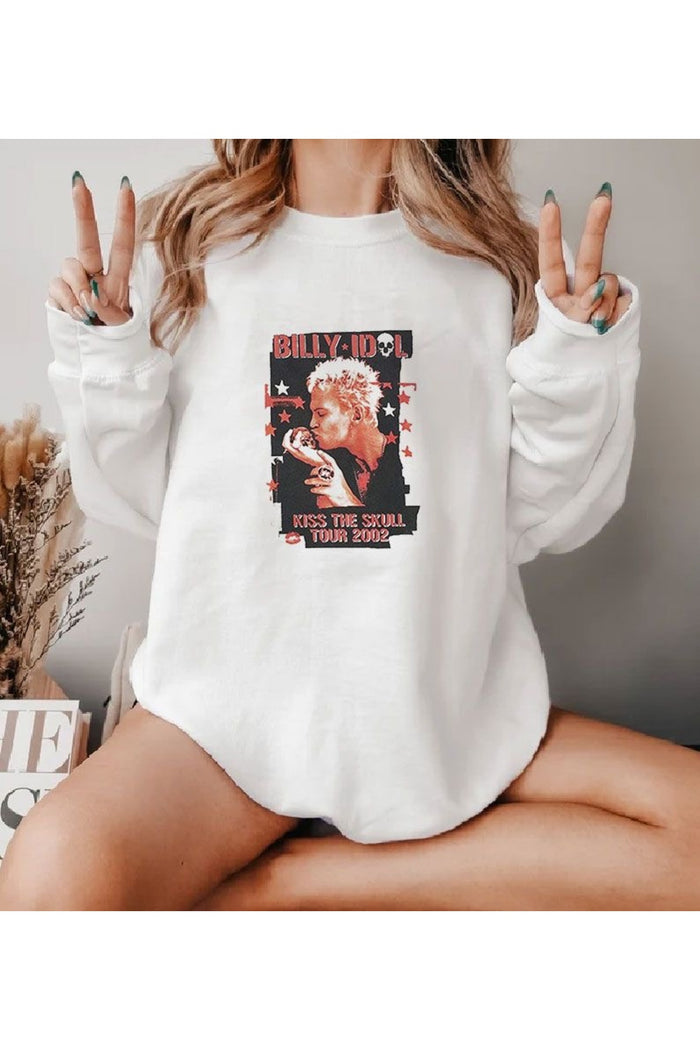 Premium Oversize Kesim Uzun Kollu Baskılı Sweatshirt