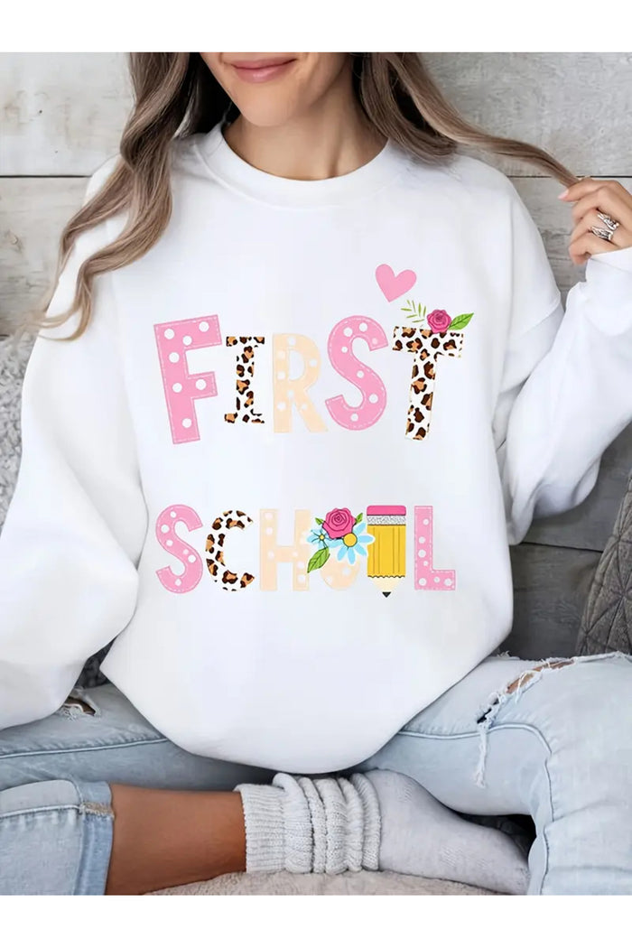 Premium Oversize Kesim Uzun Kollu Baskılı Sweatshirt