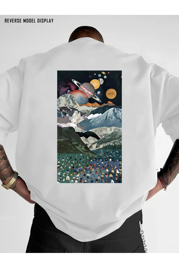 Premium Oversize Kesim Kısa Kollu Baskılı T-shirt