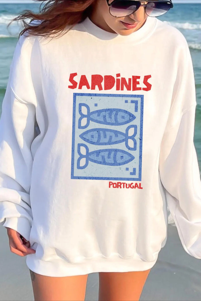 Premium Oversize Kesim Uzun Kollu Baskılı Sweatshirt