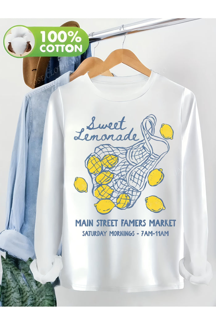 Premium Oversize Kesim Uzun Kollu Baskılı Sweatshirt