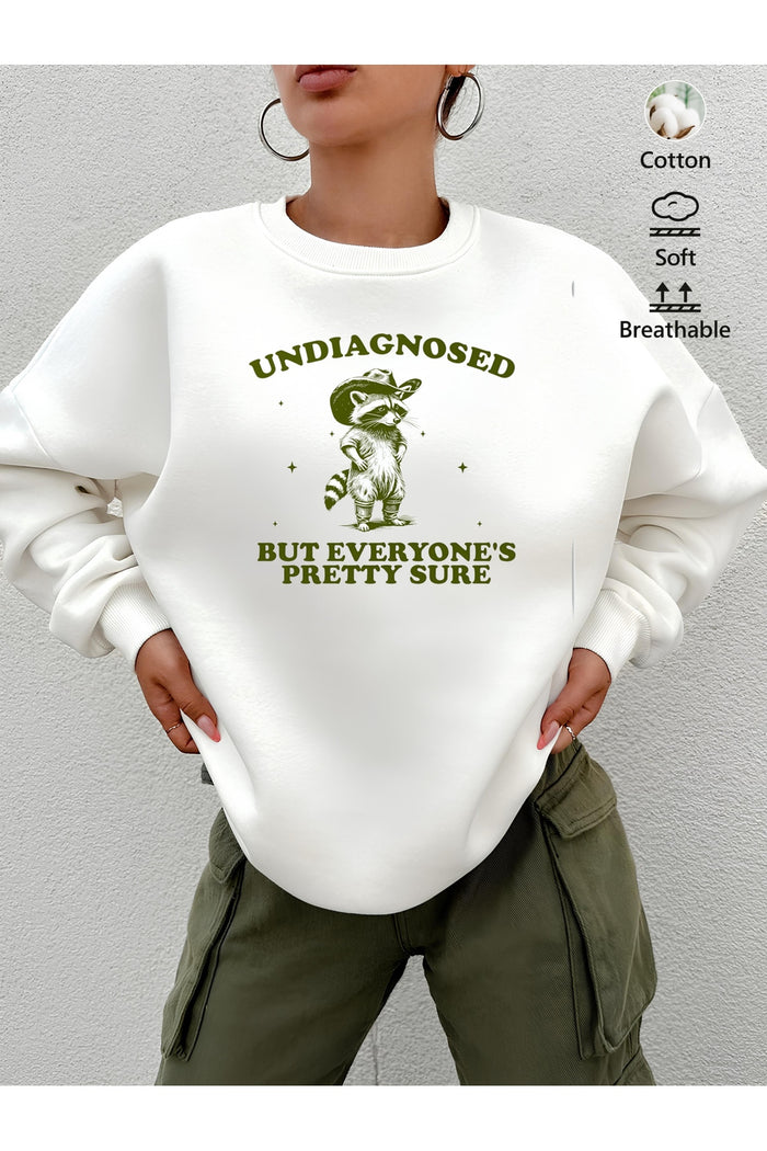 Premium Oversize Kesim Uzun Kollu Baskılı Sweatshirt
