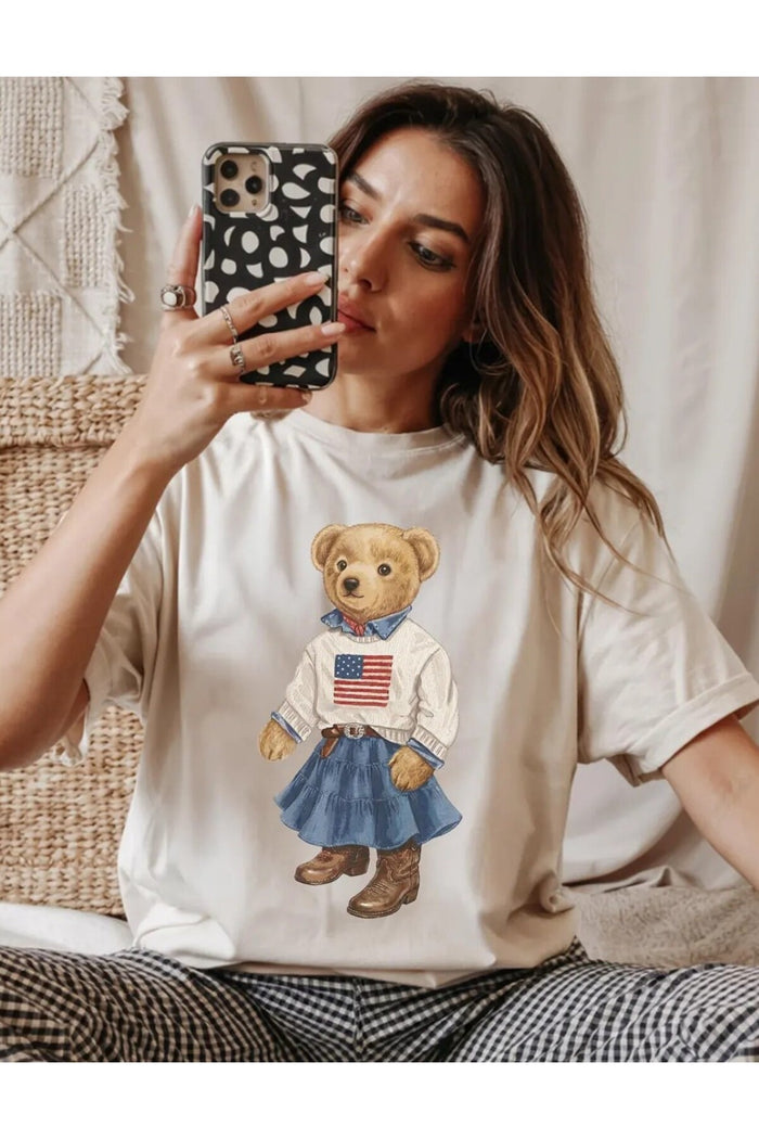 Premium Oversize Kesim Kısa Kollu Baskılı T-shirt