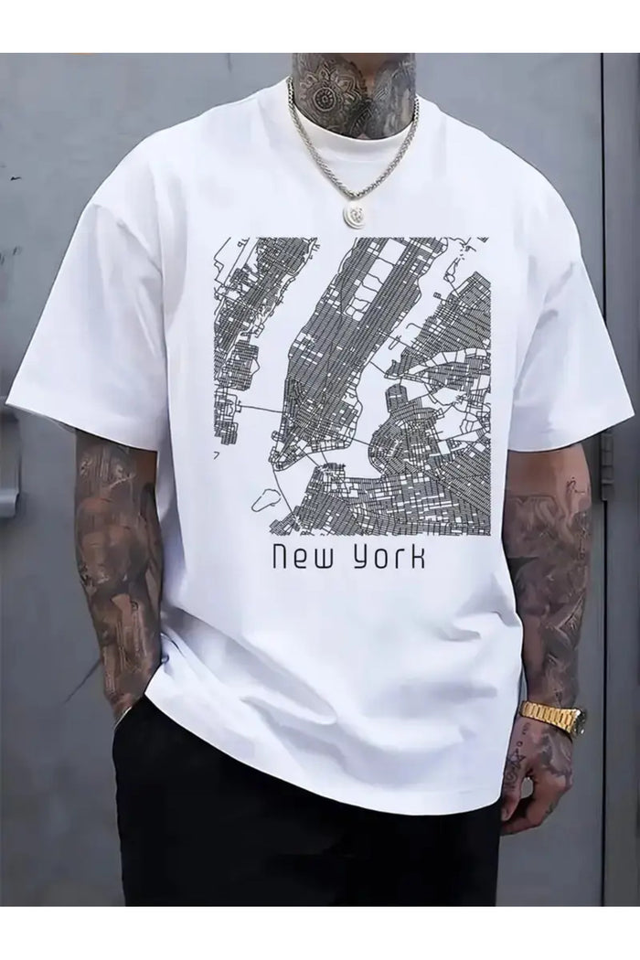 Premium Oversize Kesim Kısa Kollu Baskılı T-shirt