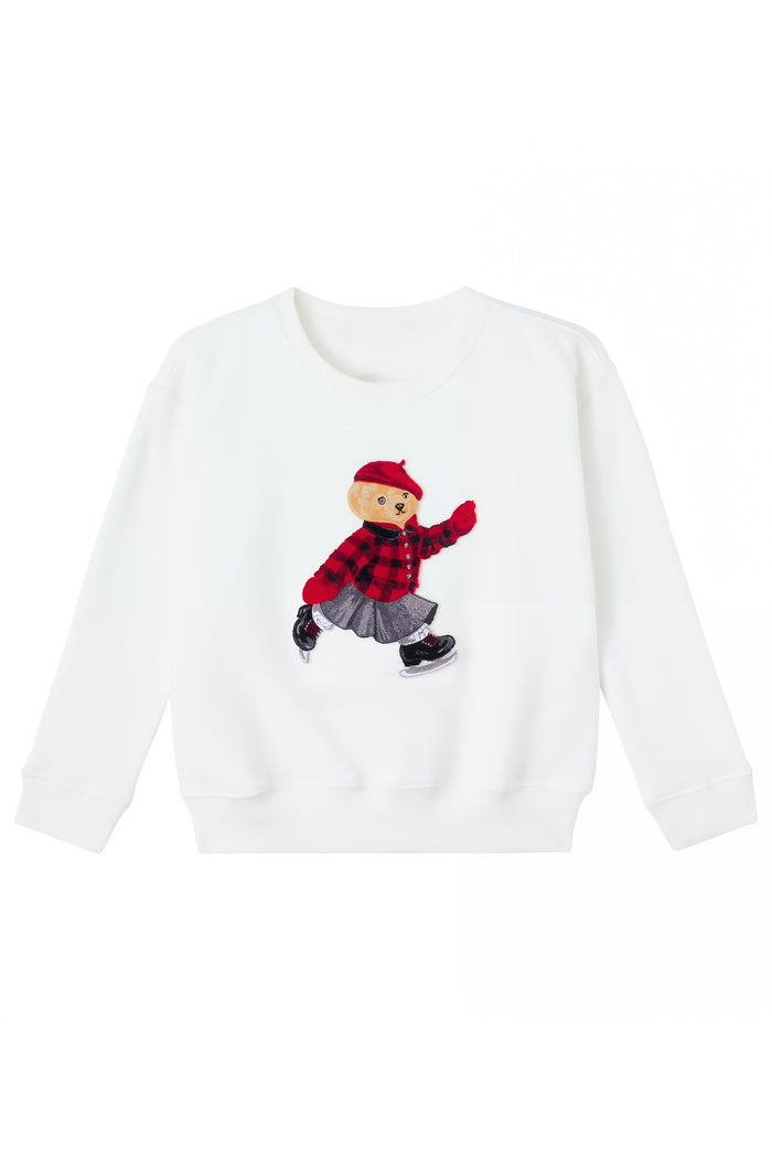 Oversize Kesim Uzun Kollu Organik Pamuk Sweatshirt